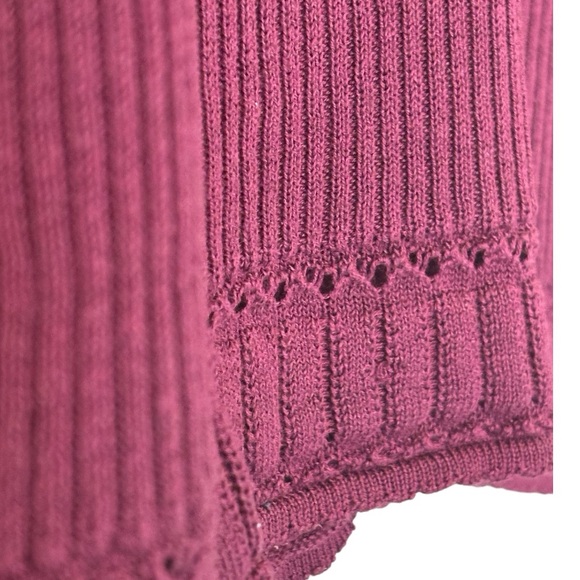 Eddie Bauer Dressy Silk Linen Blend Purple Knit Tank Top - Picture 8 of 11